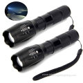 Aluminum Portable Zoomable Tactical Rechargeable Flashlight